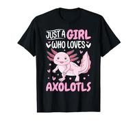 Just a Girl Who Loves Axolotls Costume d'Axolotl pour Adolescentes T-Shirt Graphique avec Valeur
