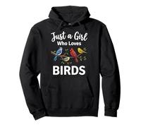 Just A Girl Who Loves Birds Observation des Oiseaux Sweat à Capuche