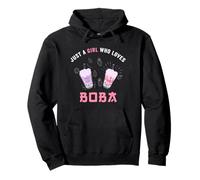 Just A Girl Who Loves Boba Bubble Milk Tea Kawaii Lover Sweat à Capuche