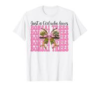 Just a Girl Who Loves Bonsaï Arbres Noeud Zen Japonais Coquette Bow T-Shirt