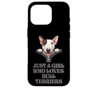 Just a Girl Who Loves Bull Terriers Coque pour iPhone 16 Pro
