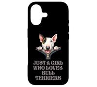 Just a Girl Who Loves Bull Terriers Coque pour iPhone 17