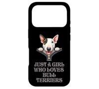 Just a Girl Who Loves Bull Terriers Coque pour iPhone 17 Pro