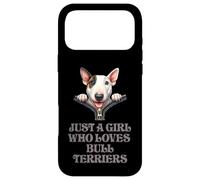 Just a Girl Who Loves Bull Terriers Coque pour iPhone 17 Pro Max