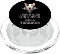Just a Girl Who Loves Bull Terriers PopSockets PopGrip pour MagSafe