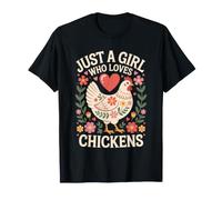 Just A Girl Who Loves Chickens Chicken Lover T-Shirt