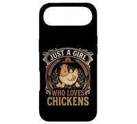 Just A Girl Who Loves Chickens Floral Farmhouse Barn Coque pour iPhone Air