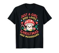 Just a Girl Who Loves Christmas and Champignons Holiday T-Shirt