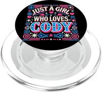 Just A Girl Who Loves Cody T-Shirt Cute Cody PopSockets PopGrip pour MagSafe