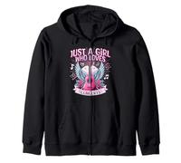 Just A Girl Who Loves Concerts - Adorables Fans de Concert Rock pour Femme Sweat à Capuche