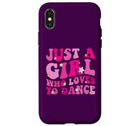 Just A Girl Who Loves Dance Funny Girls Women Dancer Dancer Coque pour iPhone X/XS