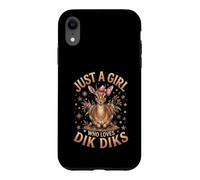 Just A Girl Who Loves Dik Diks Passion Animaux Coque pour iPhone XR