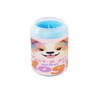 Just A Girl Who Loves Dogs Kit de nettoyage portable pour pattes de chien avec brosse en silicone souple Nettoie doucement les pattes après les promenades