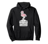 Just A Girl Who Loves Flamingos Lover Womens Quote Saying Sweat à Capuche