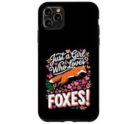 Just a Girl Who Loves Foxes! Sweet Woodland Wildlife Coque pour iPhone 11 Pro Max