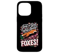Just a Girl Who Loves Foxes! Sweet Woodland Wildlife Coque pour iPhone 14 Pro Max