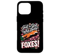 Just a Girl Who Loves Foxes! Sweet Woodland Wildlife Coque pour iPhone 16 Pro Max