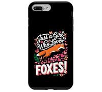 Just a Girl Who Loves Foxes! Sweet Woodland Wildlife Coque pour iPhone 7 Plus/8 Plus