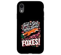 Just a Girl Who Loves Foxes! Sweet Woodland Wildlife Coque pour iPhone XR