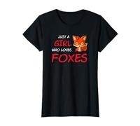 Just A Girl Who Loves Foxes Une Fille Qui Aime Les Renards T-Shirt