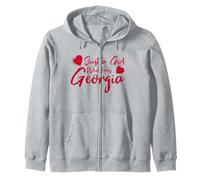 Just a Girl Who Loves Georgia Hearts Cute Women Girls Tween Sweat à Capuche