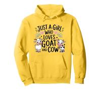 Just A Girl Who Loves Goat & Cow Farmer Women Sweat à Capuche