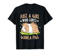 Just a Girl Who Loves Guinea Pigs, Cute Pet Love, Piggy Mom T-Shirt