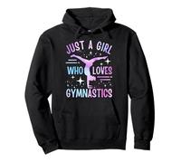 Just A Girl Who Loves Gymnastics Gymnaste Gymnastique Girls Sweat à Capuche