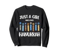 Just a Girl Who Loves Hanukkah Juive Hanoukka Hommes Femmes Enfant Sweatshirt