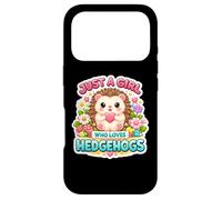 Just A Girl Who Loves Hedgehogs Owner Lover Cute Erinaceinae Coque pour iPhone 17 Pro