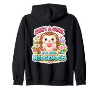 Just A Girl Who Loves Hedgehogs Owner Lover Cute Erinaceinae Sweat à Capuche