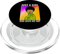 Just A Girl Who Loves Hip Hop Amoureux de Musique PopSockets PopGrip pour MagSafe