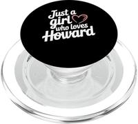 Just A Girl Who Loves Howard T-Shirt Cute Howard PopSockets PopGrip pour MagSafe