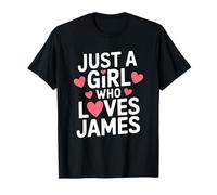 Just A Girl who loves James T-shirt mignon James T-Shirt