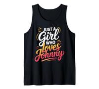 Just A Girl Who Loves Johnny T-Shirt Cute John Johnny Débardeur