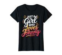 Just A Girl Who Loves Johnny T-Shirt Cute John Johnny T-Shirt