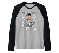 Just A Girl Who Loves K-Pop and Anime Kpop Manche Raglan