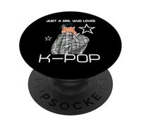 Just A Girl Who Loves K-Pop Bandeau coréen pour garçon PopSockets PopGrip Adhésif