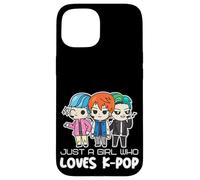 Just A Girl Who Loves K-Pop Fan Merchandise for Girls Coque pour iPhone 15