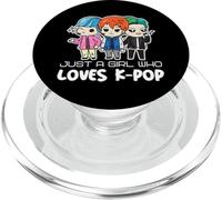 Just A Girl Who Loves K-Pop Fan Merchandise for Girls PopSockets PopGrip pour MagSafe