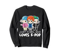 Just A Girl Who Loves K-Pop Fan Merchandise for Girls Sweatshirt