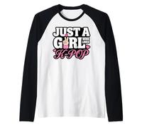 Just A Girl Who Loves K-Pop Manche Raglan