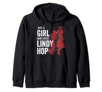 Just a Girl Who Loves Lindy hop - Design Lindy Hopper Femmes Sweat à Capuche