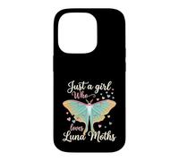 Just A Girl Who Loves Luna Moths Moon Insect Lover Coque pour iPhone 14 Pro