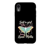 Just A Girl Who Loves Luna Moths Moon Insect Lover Coque pour iPhone XR