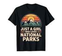 Just A Girl Who Loves National Parks Outdoor Adventure T-Shirt