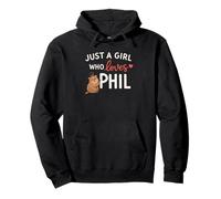 Just A Girl Who Loves Phil Cute Groundhog Sweat à Capuche