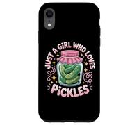 Just a Girl Who Loves Pickles Design Mignon pour Les Amateurs de cornichons Coque pour iPhone XR