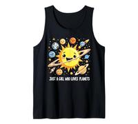 Just A Girl Who Loves Planets Solar Space Science Lover Girl Débardeur
