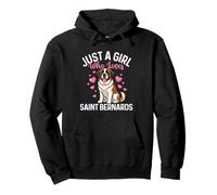 Just A Girl Who Loves Saint Bernard - St Bernard Mom Sweat à Capuche